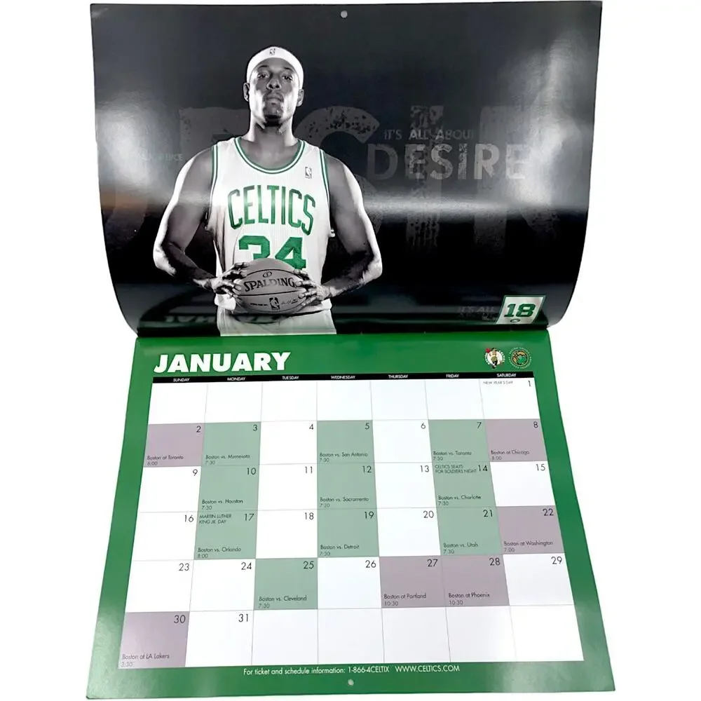 Boston Celtics 2011 Team Calendar *NEW*